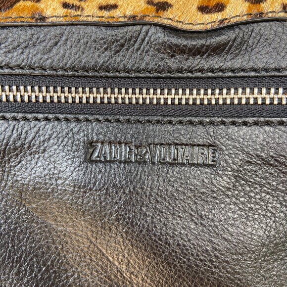 Zadig & Voltaire cheetah clutch with chain - Picture 5 of 10